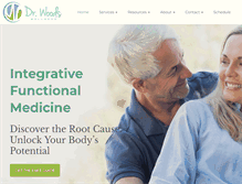 Tablet Screenshot of drwoodswellness.com
